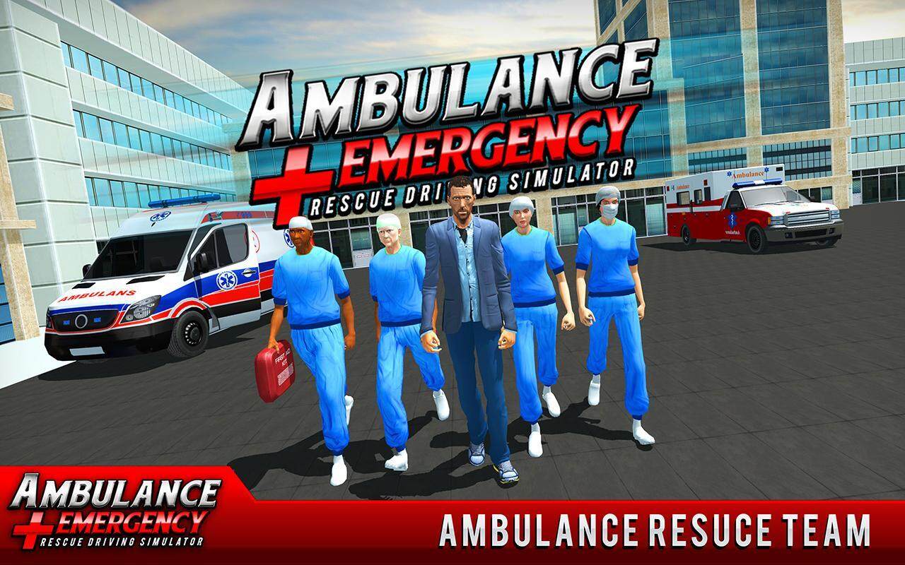 911 Ambulance City Rescue Game