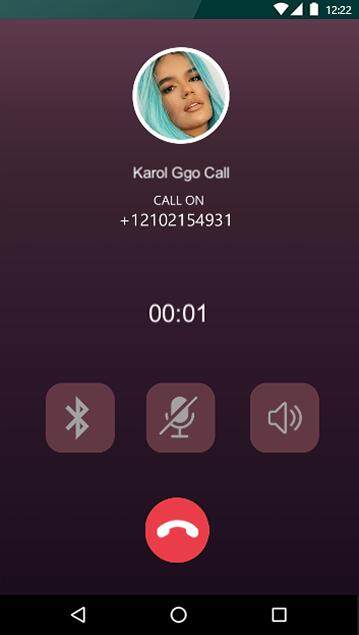 VCall Karol G Simula&Fake Chat