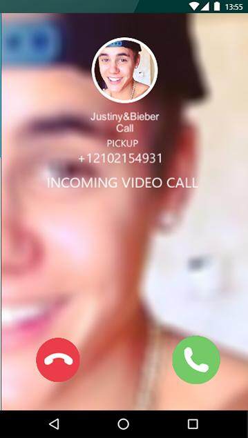 Justin Bieber Fake VCall& Chat