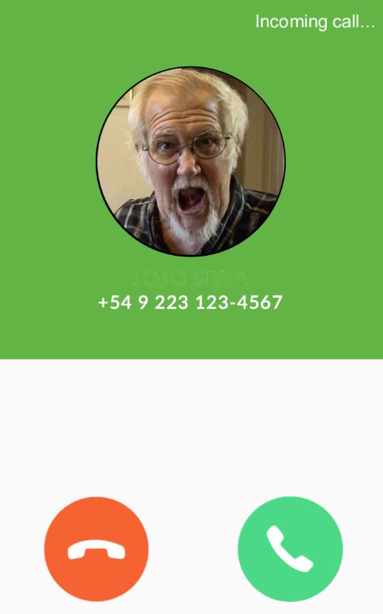 call from angry GRANDPA