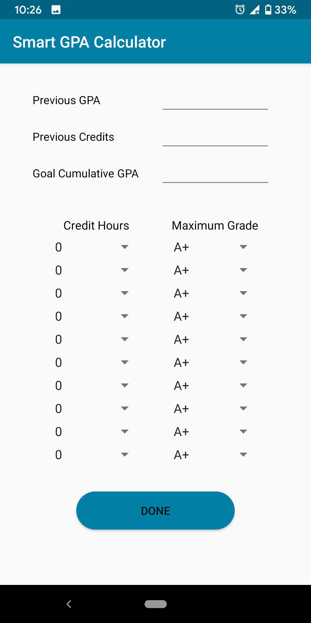 Smart GPA Calculator