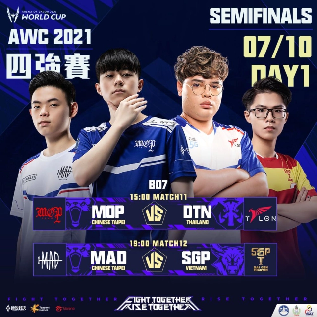《Garena傳說對決》 AWC 2021世界盃四強名單正式出爐!