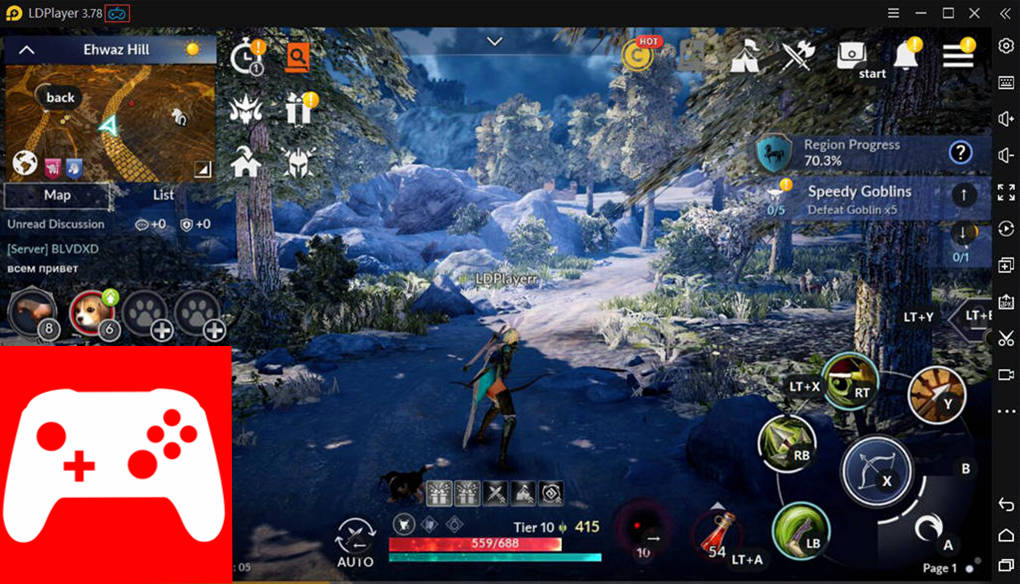 วิธีใช้จอยสำหรับ Black Desert Mobile PC