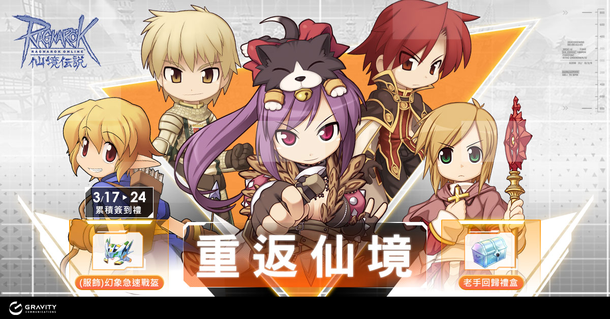 《RO 仙境傳說 Online》EP17.1版本重大更新 首發服飾【(服飾)幻象急速戰盔】簽到送 !