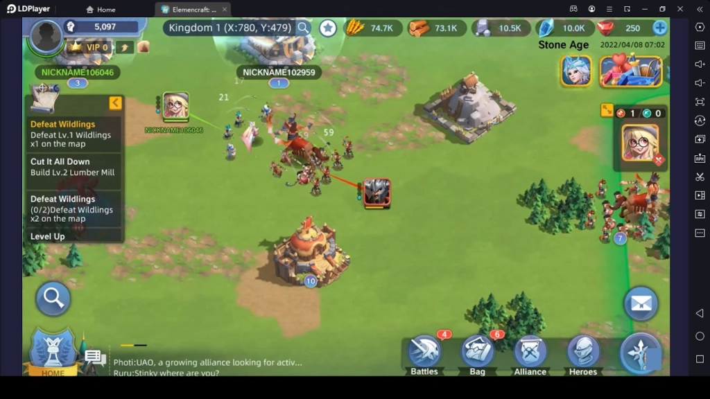 Go to the World Map and Defeat Enemies Go to the World Map and Defeat Enemies