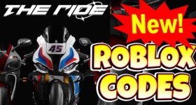 Roblox The Ride Codes กรกฎาคม 2025 อัปเดตเรื่อยๆ