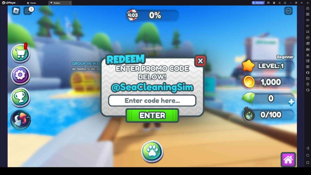 Roblox Sea Cleaning Simulator Codes: Clean Oceans, Earn Rewards - 2025 March