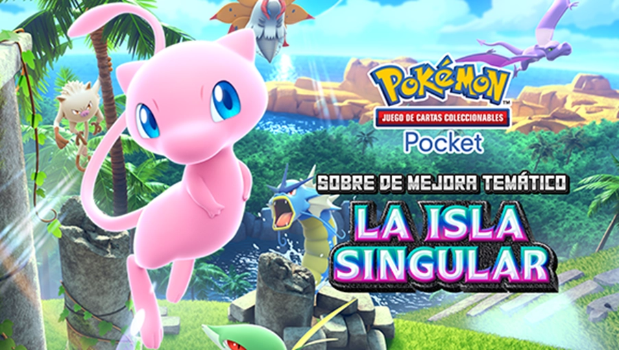 TCG Pokémon Pocket: La Isla Singular Nueva — Mew ex, Aerodactyl ex y Celebi ex