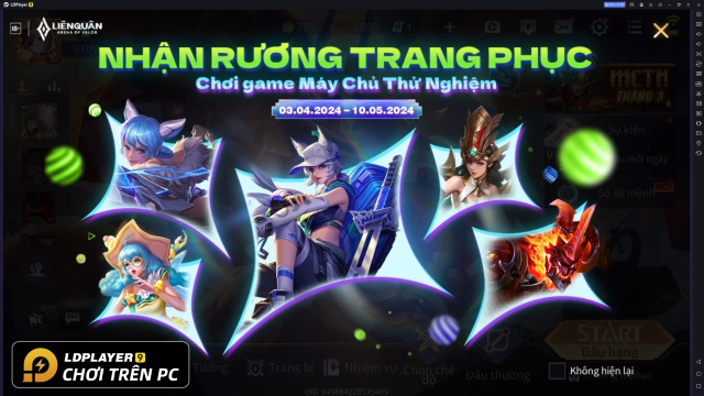 Liên Quân Mobile: Hướng dẫn tải và cài đặt Máy Chủ Thử Nghiệm trên PC