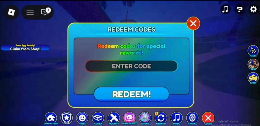 How to Redeem Roblox Sonic Speed Simulator Codes