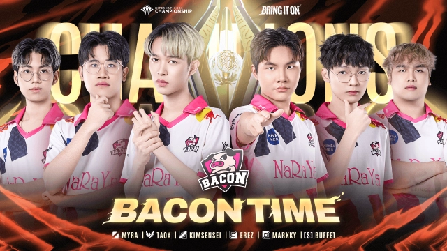 完全制霸 泰國勁旅BACON TIME 4:0 勇奪AIC 2024傳說對決國際錦標賽冠軍