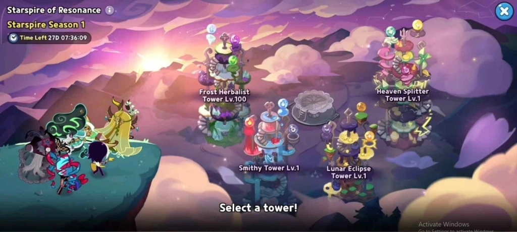 CookieRun: Kingdom Starspire of Resonance Heaven Splitter Tower Best Team