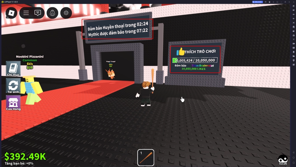 Roblox VN: Cách nhận brainrot bí mật siêu hiếm trong Steal a Brainrot