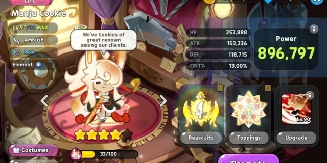 Who is Cookie Run Kingdom Manju Cookie