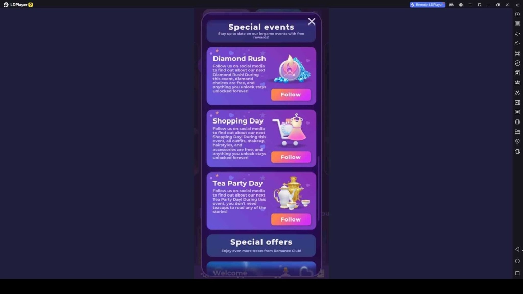 Participate in Special Events