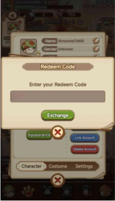 Redeeming Process for Codes