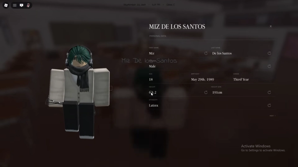 Open Stats and Set Your Character Open Stats and Set Your Character