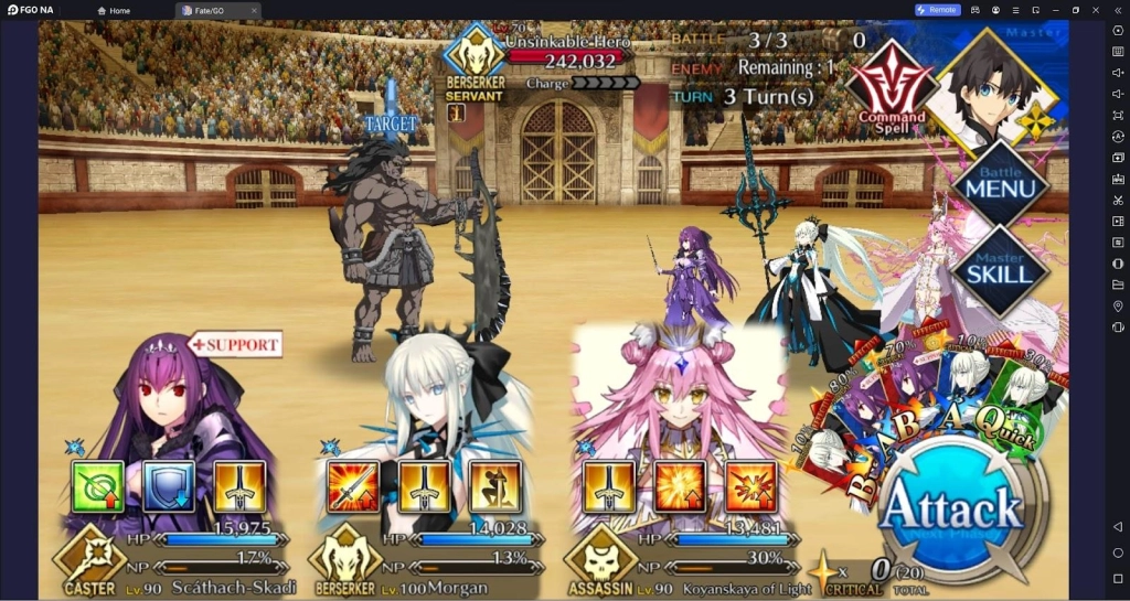 Fate/Grand Order Grand Nero Fest - How To Clear Exhibition Quests