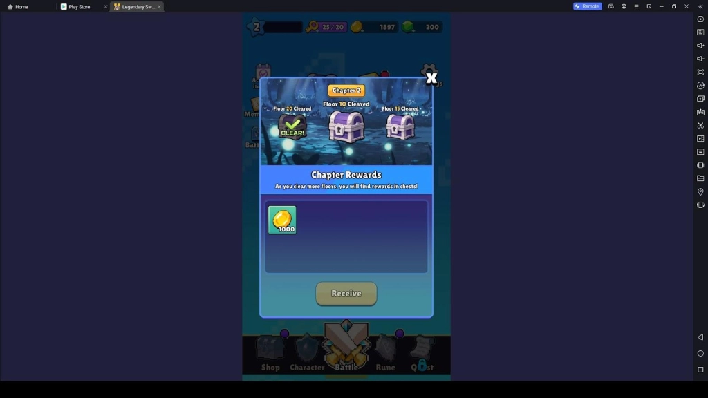 Clear More Chapters for More Rewards 