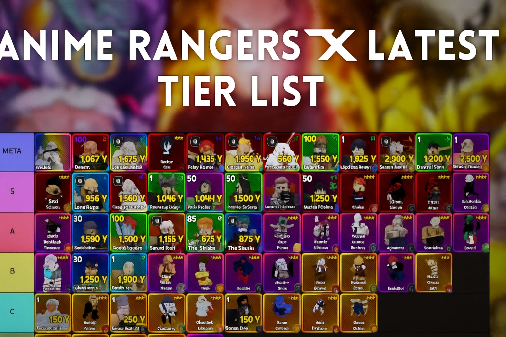 Anime Rangers X Tier List