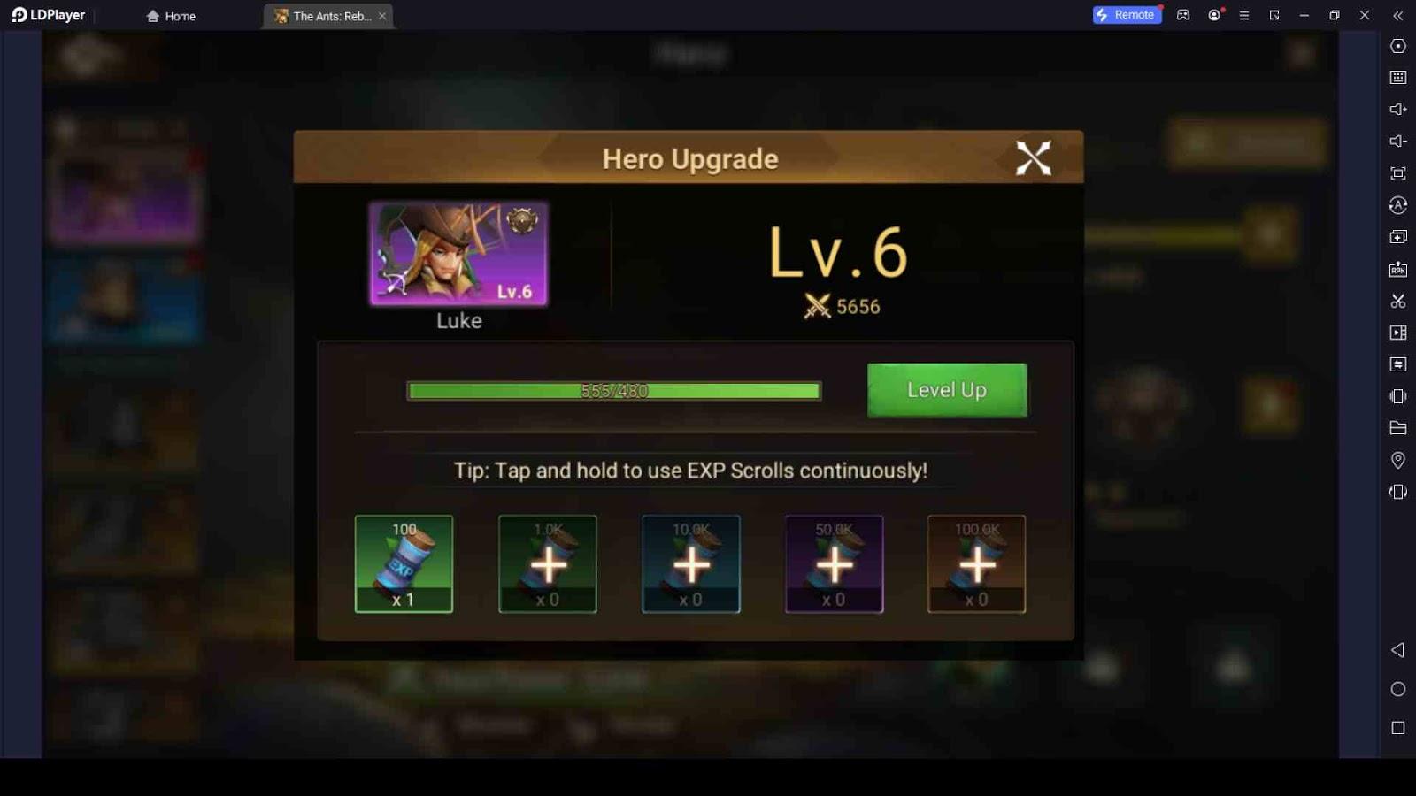 Upgrade Your Heroes for More Power