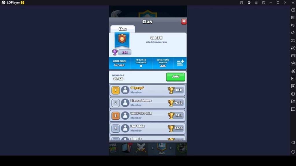 Join a Clan