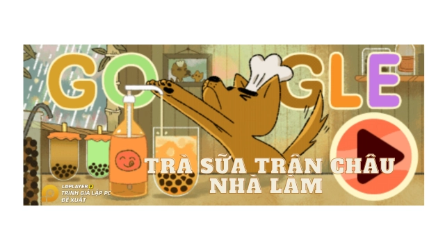 『GIỚI THIỆU』CÁCH PHA TRÀ SỮA TRÂN CHÂU TRONG 1 NỐT NHẠC - GOOGLE DOODLE MILK TEA