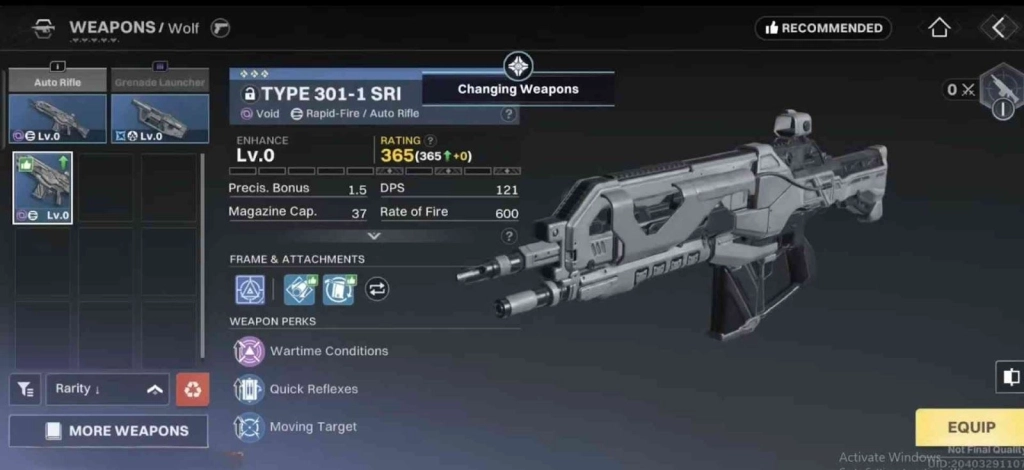 Synergize Weapon Loadouts