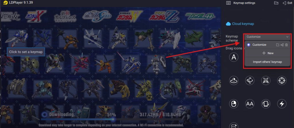 Keyboard Mapping for Precise Control 