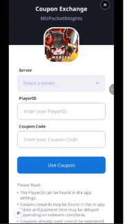 MU: Pocket Knights Codes