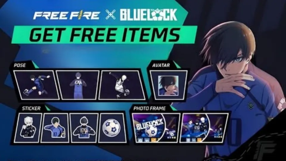 All Free Fire x BLUE LOCK Event Rewards