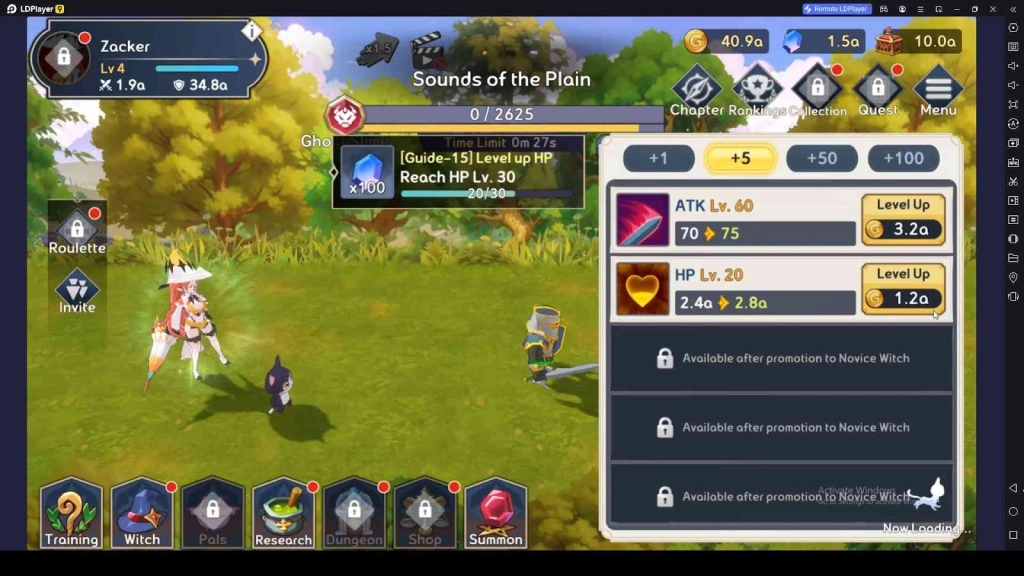 Level up the Attributes Level up the Attributes