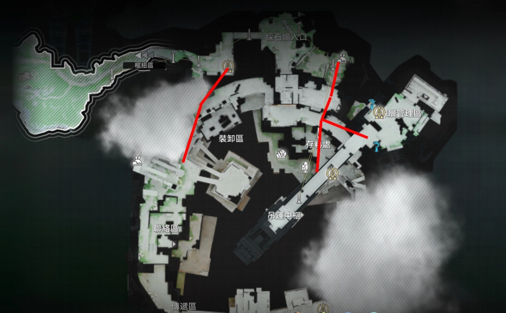 明日方舟終末地阿伯莉採石場滑索參考