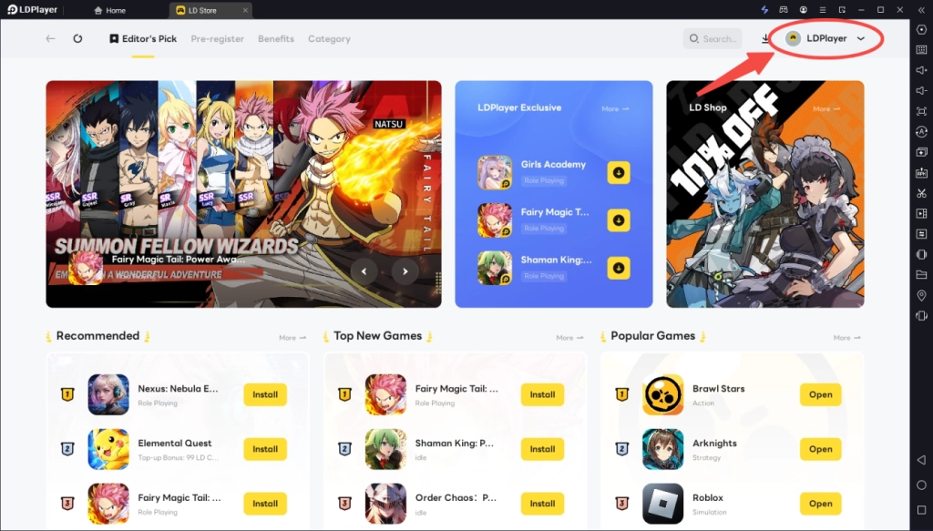 LD Game topup weekly event