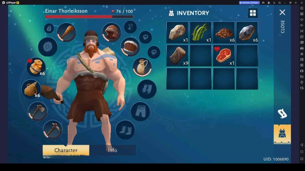 Check the Inventory and Use the Items Check the Inventory and Use the Items