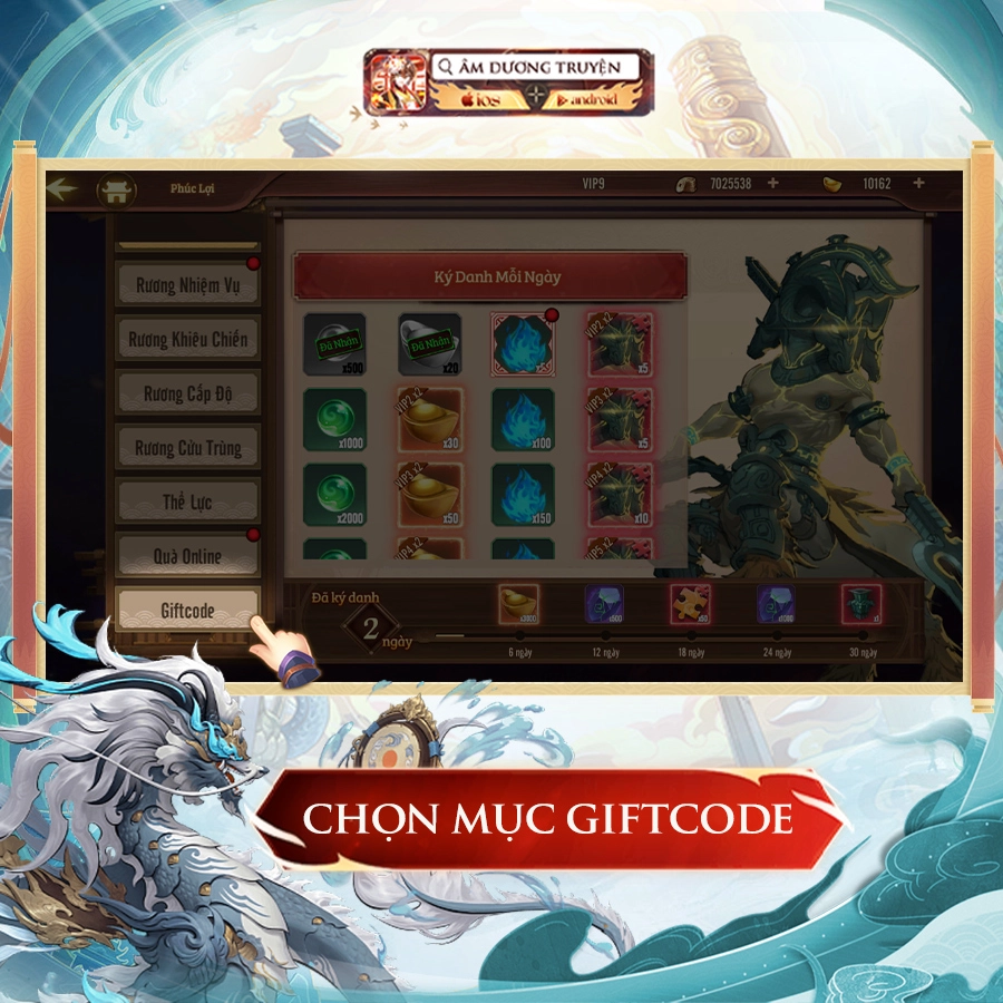 『GIFTCODE』Cách nhập code tân thủ Âm Dương Truyện & Cách tải game trên PC