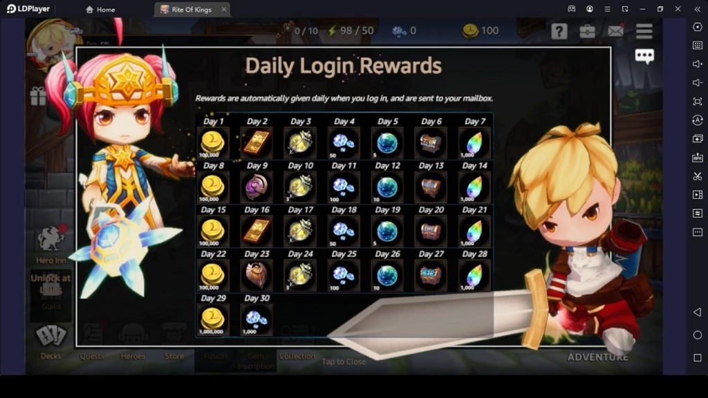 Collect Your Daily Login Rewards Collect Your Daily Login Rewards
