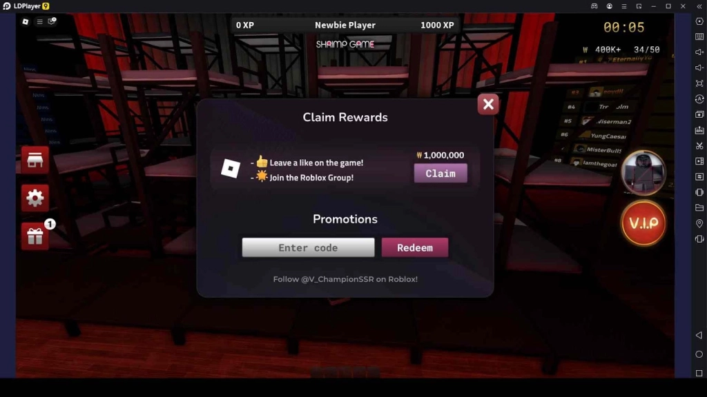 Shrimp Game Codes Shrimp Game Codes