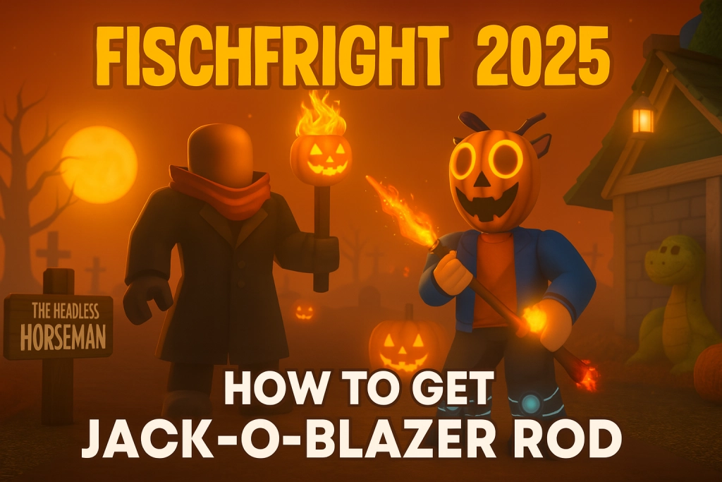 Jinete sin Cabeza en Fisch y conseguir la vara Jack-O-Blazer