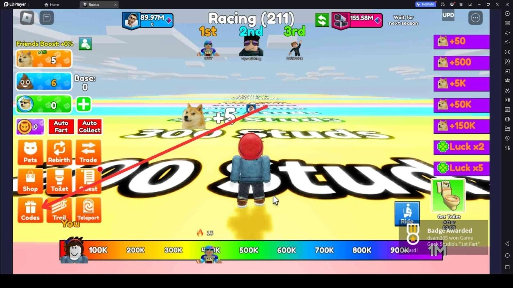 Roblox Fart Race Codes: Unleash the Power of Farts and Win the Race! -March 2025