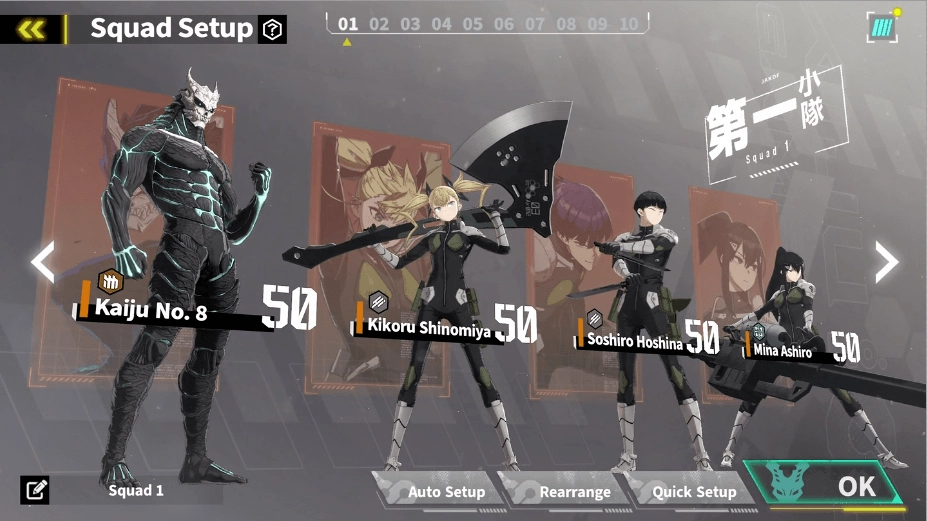 How to Build a Kaiju No. 8 The Game Best Team