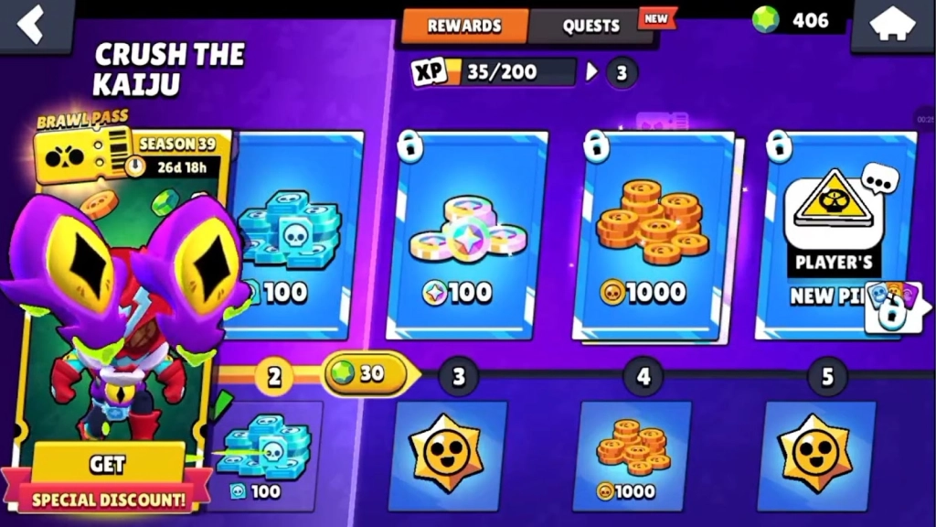 Grab Daily Rewards in Brawl Stars Crush the Kaiju Season