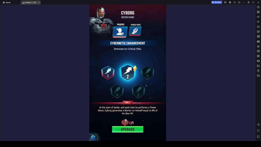 Upgrade the Passive Skills and Power Moves of Heroes Upgrade the Passive Skills and Power Moves of Heroes