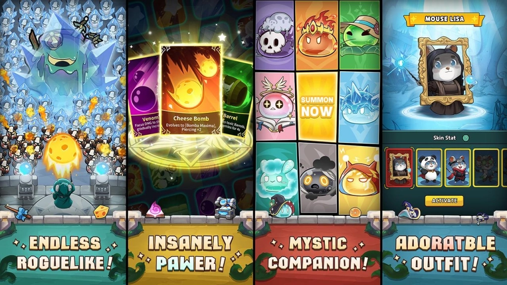 Casual Magic Tower Defense Game Squeak Defender Release Now - Log in to claim the full [Wizard's Crimson Gear Set]!
