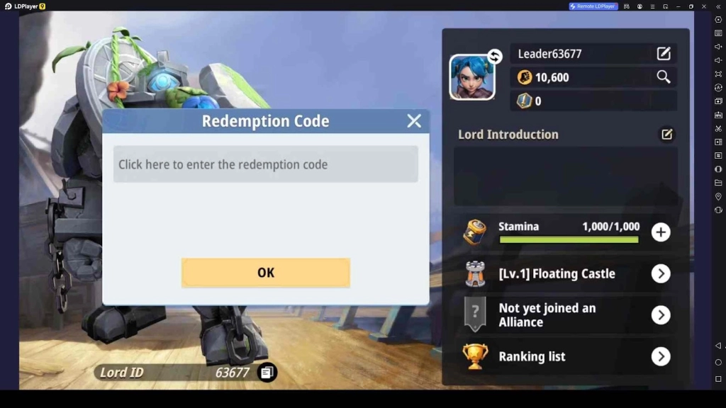 Game of Sky Codes