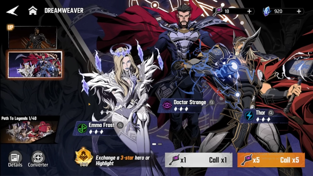 Summon Mighty Marvel Heroes