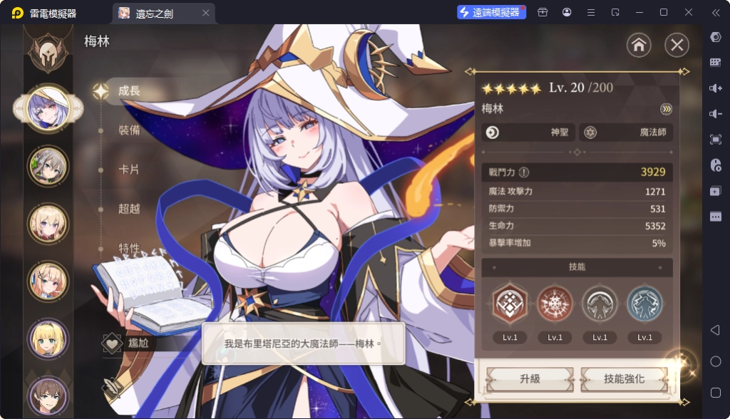 《遺忘之劍》T0角色梅林