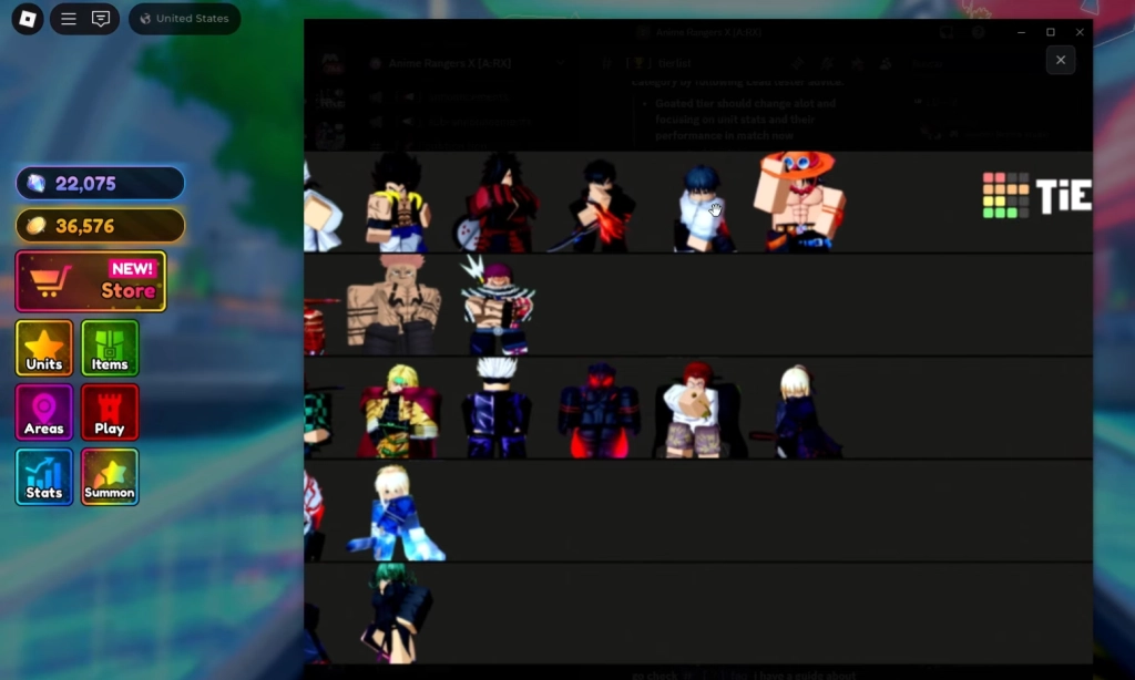 Mejores Unidades en Anime Rangers X (Roblox)