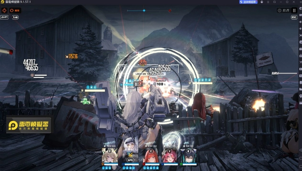 勝利女神妮姬白雪公主:重型武裝戰鬥畫面