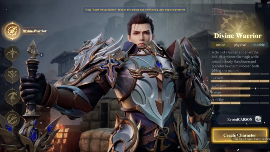 Divine Warrior (Tank/Support)